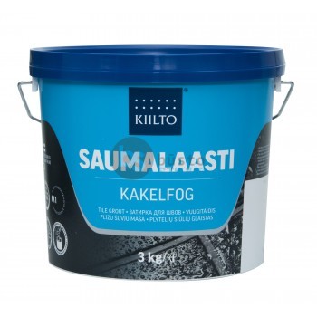 Elastingas plytelių siūlių glaistas Kiilto, Juodas, 3 kg