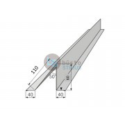 Maža sniego užtvara 110/60 mm RAL 6020-žalia