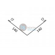 Viršutinė įlaja A=140 mm RAL 9005-juoda