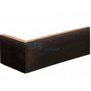 Klinkerio kampinė plytelė Onyx black Kaina už vnt.