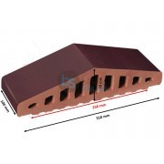 Tvoros elementas 310/250x100x78 Bordo