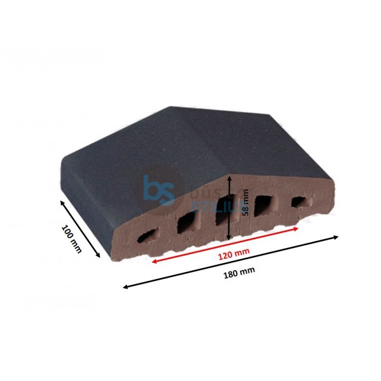 Tvoros elementas 180/120x100x58 Antracitas