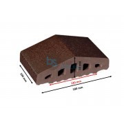 Tvoros elementas 180/120x100x58 Ruda glazūra
