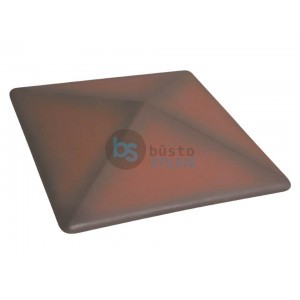 Klinkerinis tvoros stogelis 310x310x80 Rudas su šešėliu