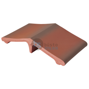 Klinkerinis tvoros stogelio intarpas 445x250x90 Rudas su šešėliu