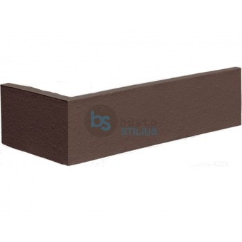 Klinkerio kampinė plytelė Natural brown Kaina už vnt.