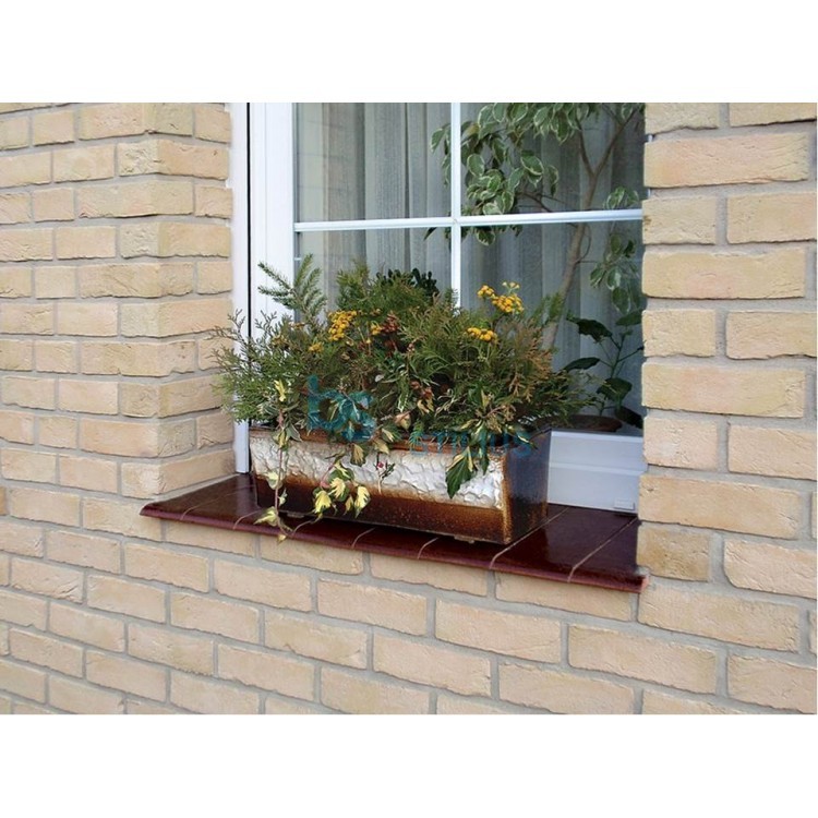 Klinkerinė palangė 245x120x15 Ruda glazūra