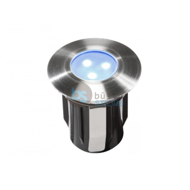Įleidžiamas LED šviestuvas Alpha 0,5W mėlyna