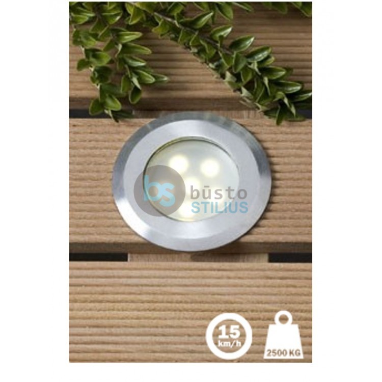 Įleidžiamas LED šviestuvas Sirius 1W balta