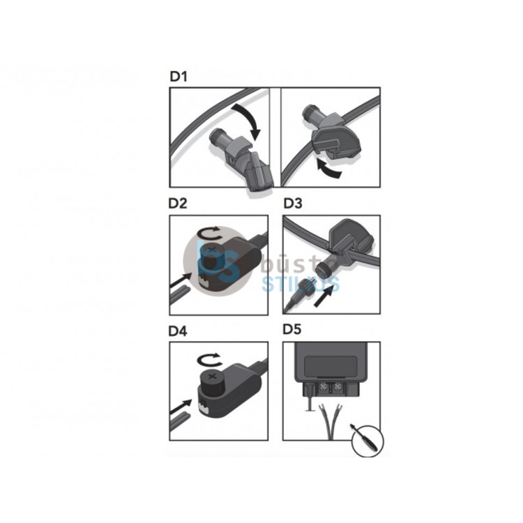 12 V jungtis Type F apšvietimo sistemai LightPro